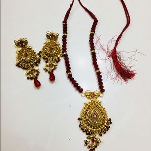 Indian Party jewelry necklace with earrings